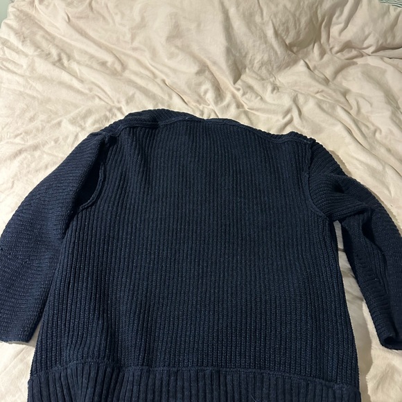 Free People High Hopes Chunky Cardigan -Navy/Black - Picture 6 of 6